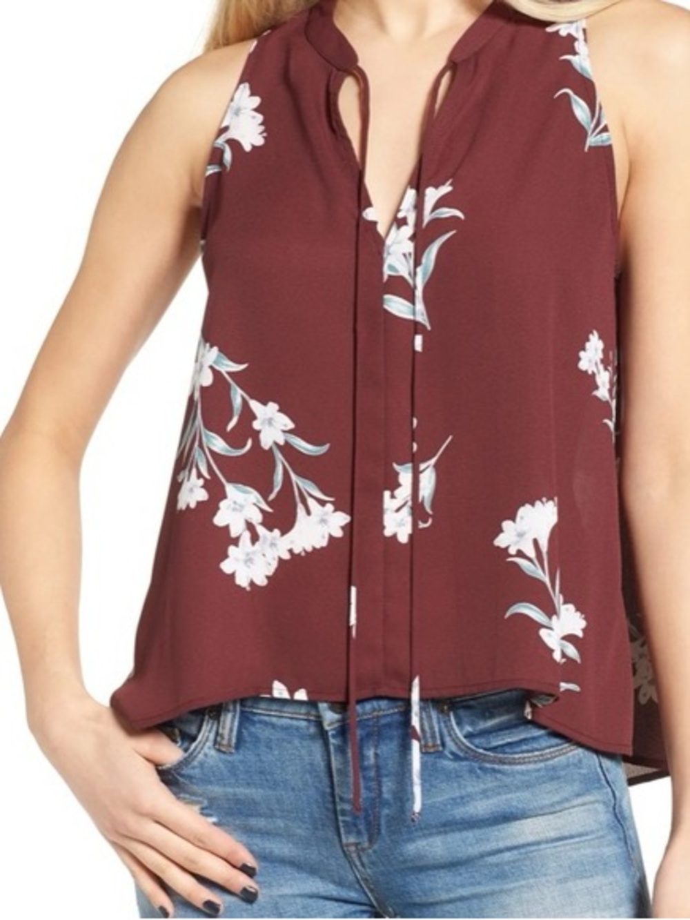ASTR the Label Floral Tank